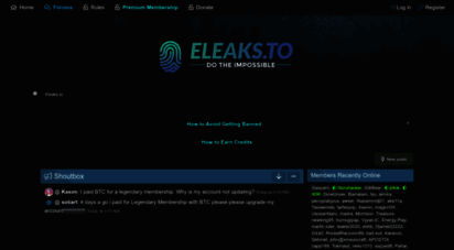 eleaks.to - eleaks - 1 cracking forum  do the impossible - free premium accounts