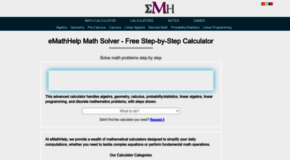 emathhelp.net - emathhelp - online math resource for all