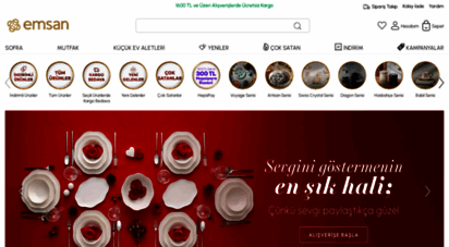 emsan.com.tr - yemek takımları - ev aletleri - mutfak ürünleri - emsan