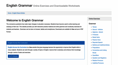 english-grammar.at - english grammar - online grammar and vocabulary exercises foe english language learners