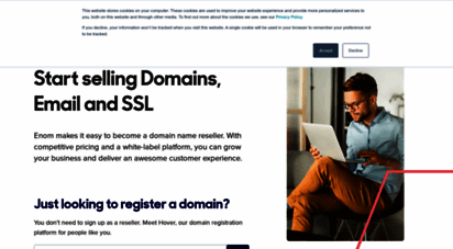 enom.com - domain names  register domains with enom