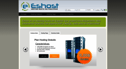 eshost.com.ar - eshost  hosting gratis sin publicidad