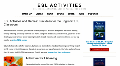 eslactivity.org - esl activities