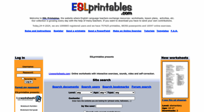 eslprintables.com - esl printables: english worksheets, lesson plans and other resources