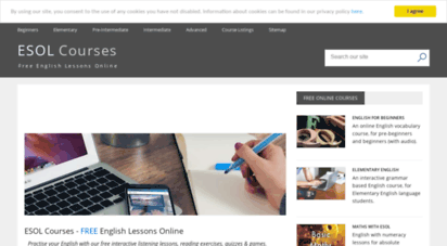 esolcourses.com - esol courses - free english lessons online