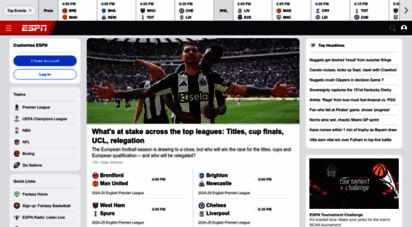 espn.co.uk - espn: serving sports fans. anytime. any.