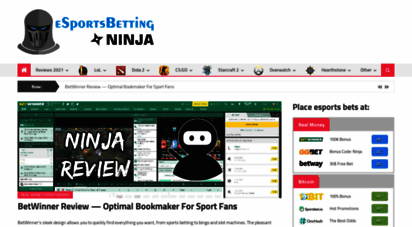 esportsbetting.ninja - esports betting ninja: latest reviews and predictions