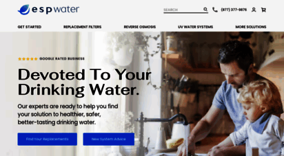 espwaterproducts.com - water filters - ultraviolet light systems and reverse osmosis  esp water products
