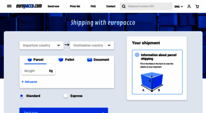 europacco.com - send a parcel to italy - europe - fast, low cost - europacco
