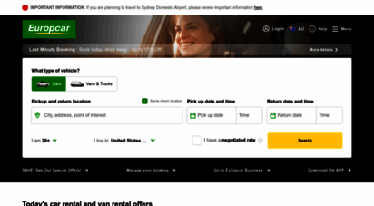europcar.com.au - car rental - car hire & van hire  europcar australia