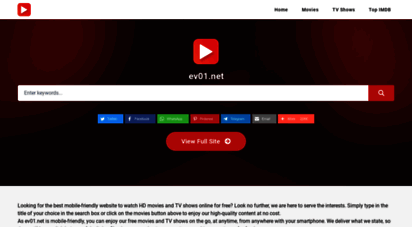 ev01.net - watch movies online and free tv shows streaming - ev01.net