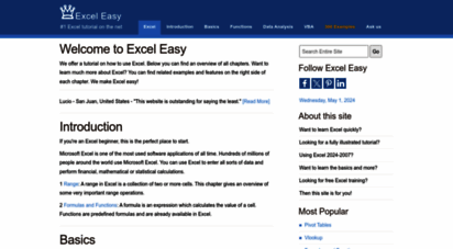 excel-easy.com - 1 excel tutorial on the net - excel easy
