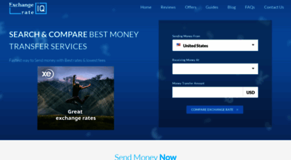 exchangerateiq.com - compare best money transfer services  send money now