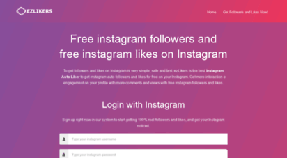 ezlikers.com - free instagram followers  instagram auto liker  100 safe