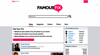 famousfix.com - famousfix - your daily dose of celebrity