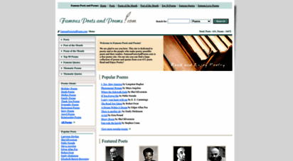 famouspoetsandpoems.com - famous poets and poems - read and enjoy poetry
