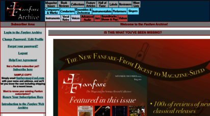 fanfarearchive.com