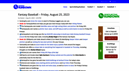 fantasyrundown.com - fantasyrundown.com - fantasy football & fantasy baseball