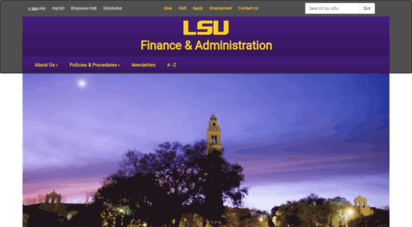 fas.lsu.edu - lsu/fas: finance and administrative services