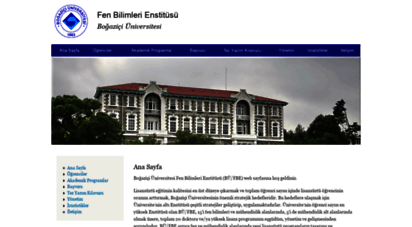 fbe.boun.edu.tr - fen bilimleri enstitüsü  boğaziçi üniversitesi