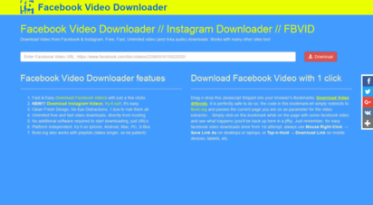 fbvid.org - facebook video downloader online ❤ download fb videos