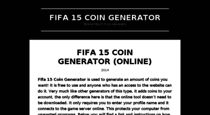 fifa15coingeneratoronline.wordpress.com