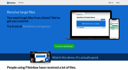 fileinbox.com - fileinbox - file upload forms that send files to your dropbox.