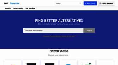 findalternative.net - findalternative.net - find alternatives for apps and more