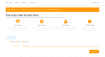fireliker.com - fire liker  auto liker  tiktok auto fans