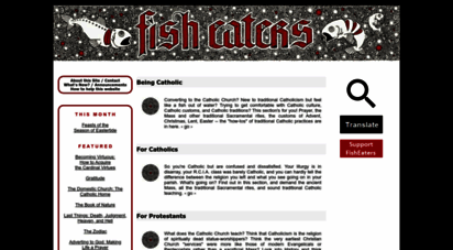 fisheaters.com - fish eaters: the whys and hows of traditional catholicism