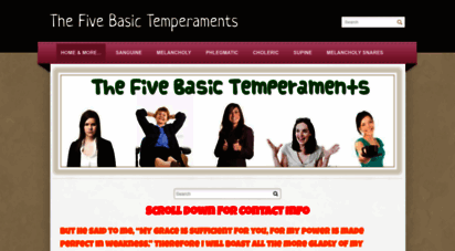 fivetemperaments.weebly.com - the five basic temperaments