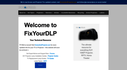 fixyourdlp.com - dlp lamp guide - lcd and dlp repair tips - fix your dlp - fixyourdlp.com