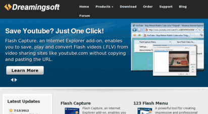 flashcapture.com - flash & web design software - dreamingsoft, inc.
