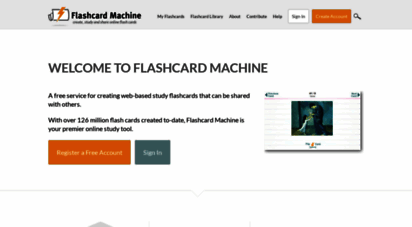 flashcardmachine.com - flashcard machine - create, study and share online flash cards