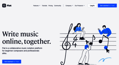 flat.io - online collaborative music notation software - flat