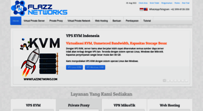 flazznetworks.com - flazz networks  penyedia layanan vps kvm linux/windows, private proxy, pptp/l2tp vpn dan web hosting murah indonesia