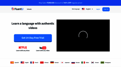 fluentu.com - language immersion online  learn a language with videos  fluentu