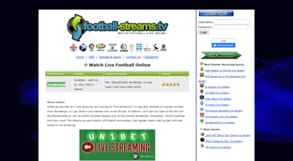 football-streams.tv - football streams  watch live football online