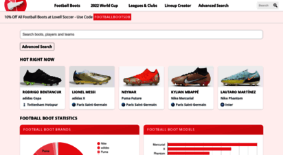 footballbootsdb.com - football boots database