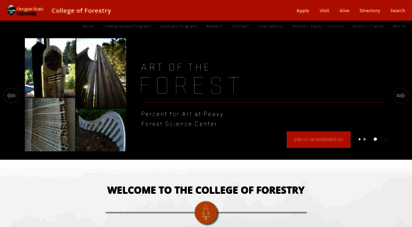 forestry.oregonstate.edu - homepage  college of forestry