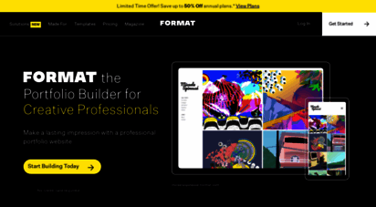format.com - create your professional online portfolio website  format