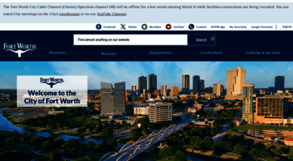 fortworthtexas.gov - fort worth, texas, official web site home page