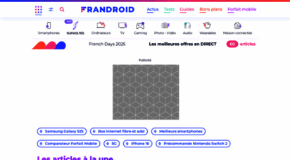 frandroid.com - frandroid - la référence tech pour s´informer, comparer et bien acheter
