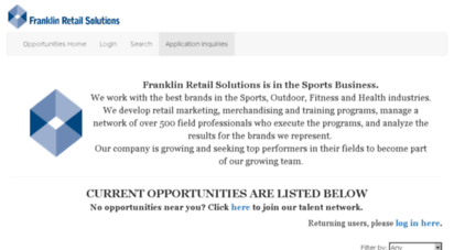 franklinretailcorp.acquiretm.com