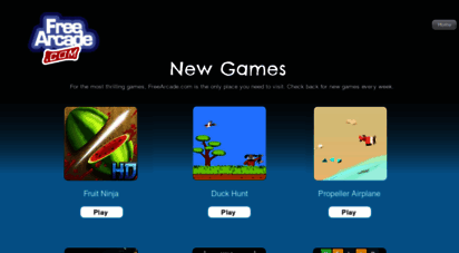 freearcade.com - free online games at freearcade.com - 3 new games added daily