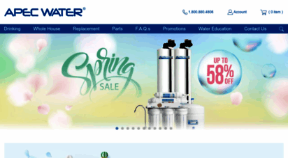 freedrinkingwater.com - apec water systems - 1 us manufacturer of reverse osmosis drinking water filter systems