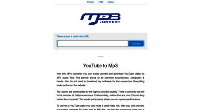 freeonlineconverter.org - youtube to mp3 converter