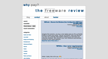 freewarereview.info - the freeware review