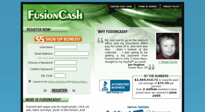 fusioncash.net - paid surveys, videos, cashback shopping, paid to click & more: fusioncash