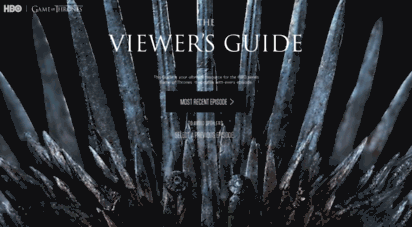 gameofthrones.com - game of thrones viewer´s guide